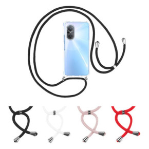 Силиконов гръб с връзка cord case за Huawei Nova 9 SE кристално прозрачен 